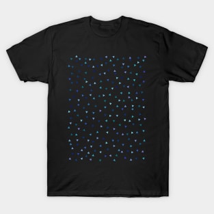 blue triangles minimalist print T-Shirt